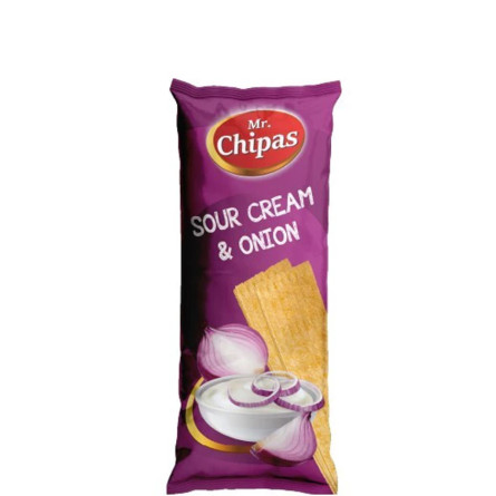 Чипси зі смаком сметани та цибулі, Mr.Chipas, 75г slide 1