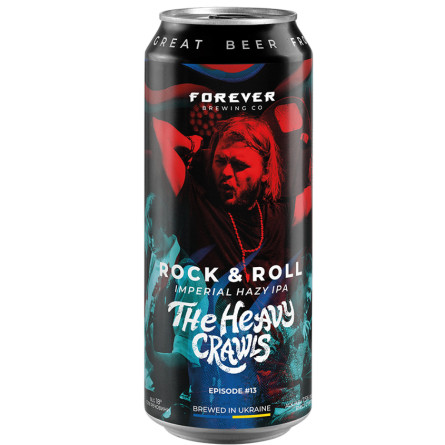 Пиво Рок-н-Ролл, Форевер / Rock &amp; Roll, Forever, Volynski Browar, ж/б, 7.5%, 0.5л