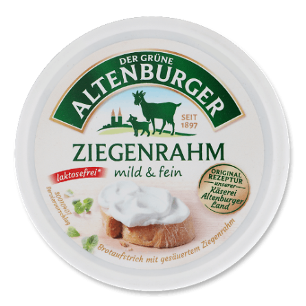 Сир-крем Der Grune Altenburger Ziegenrah безлактозний 27% з козячого молока slide 1