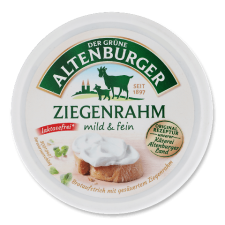 Сир-крем Der Grune Altenburger Ziegenrah безлактозний 27% з козячого молока mini slide 1