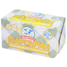 Маргарин Доярочка столовий сонячний 60% 250г mini slide 1