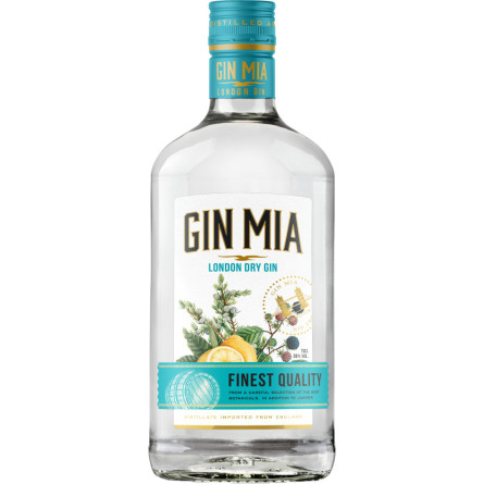 Джин Gin Mia London Dry Gin 0.7 л 38%
