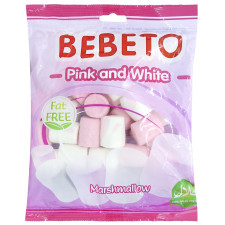 Цукерки-маршмелоу Bebeto Білий та Рожевий 350г mini slide 1