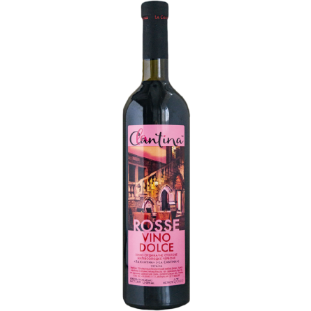 Вино La Cantina Vino Dolce Rosse красное полусладкое 13% 0.75 л