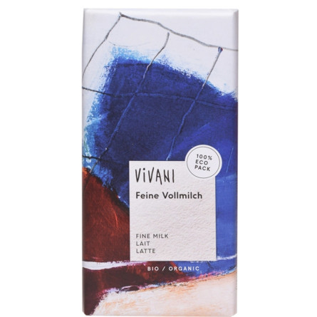 Шоколад молочный органический, Vivani, 100г