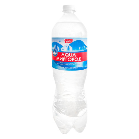 Вода мінеральна Varto Aqua Миргород сильногазована 1,5л