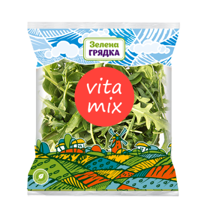 Салатный микс Зеленая Грядка Vita Mix шпинат руккола 100г slide 1