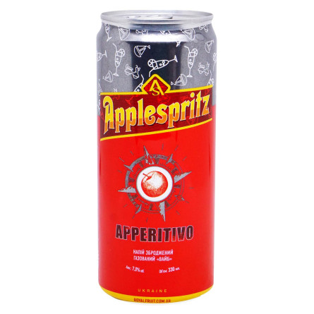Напиток сброженный AppleSpritz Apperitivo Вайб 7% 0,33л