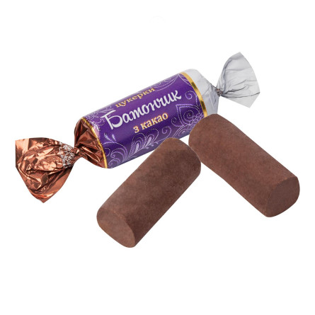 Цукерки Бісквіт-Шоколад Батончик з какао вагові slide 1