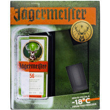 Лікер Jägermeister 0.7 л 35% + Чарки mini slide 1