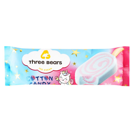 Морозиво Три Ведмеді Cotton Candy 70г