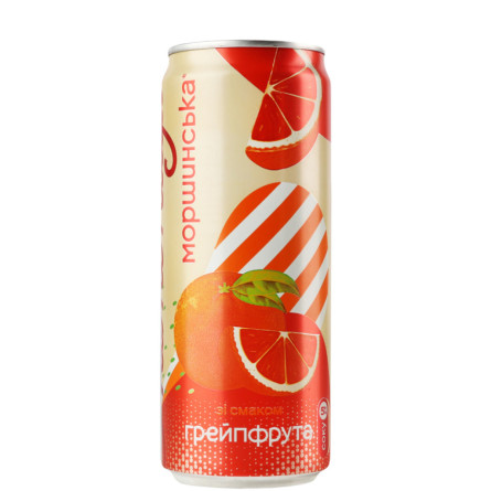 Напій газований Лимонада зі смаком грейпфрута, Моршинська, ж/б, 330мл