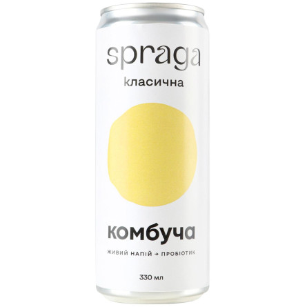 Напиток Spraga Комбуча классическая слабогазированный 0,33л slide 1