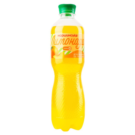 Напиток газированный Моршинська Лимонада апельсин-персик 0,5л slide 1