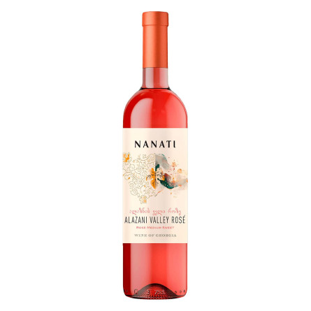 Вино Nanati Алазанська Долина рожеве напівсолодке 9-13% 0,75л
