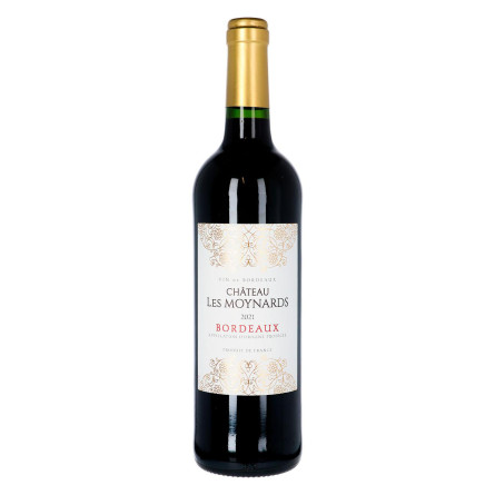 Вино Chateau les Moynards Bordeaux красное сухое 9-13% 0,75л