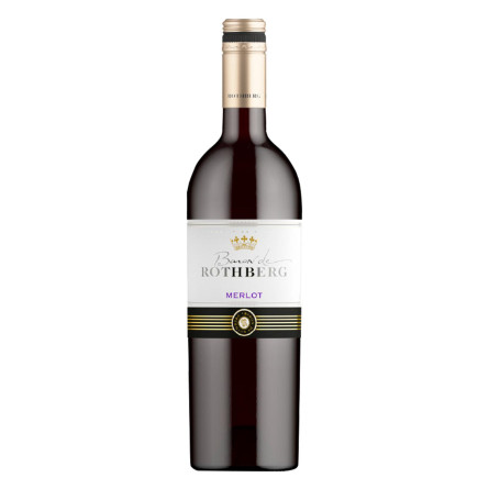 Вино Baron de Rothberg Merlot красное сухое 9-13% 0,75л slide 1