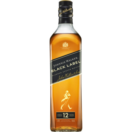 Виски Johnnie Walker Black label 12 лет 1 л 40% slide 1