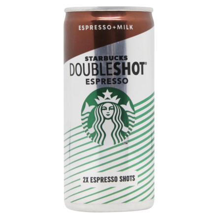 Напиток молочный Starbucks Doubleshot Espresso с кофе 200мл