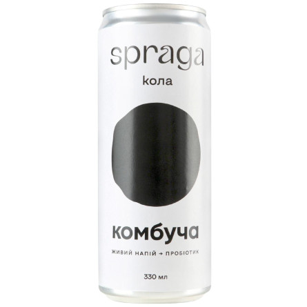 Напиток Spraga Комбуча Кола слабогазированный 0,33л
