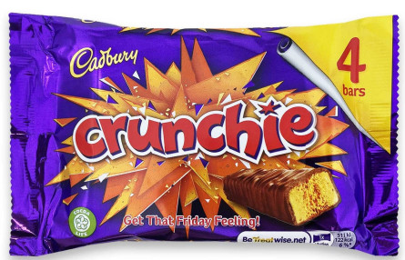 Батончик Cadbury Crunchie шоколадний