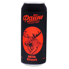 Пиво темне Файне Milk Stout 6,3% 0,5л з/б mini slide 1