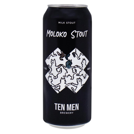 Пиво темне TEN MEN Moloko 5,2% 0,5л з/б slide 1