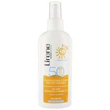 Молочко Lirene SPF 50 запах ванілі для захисту від сонця для дітей 150мл mini slide 1