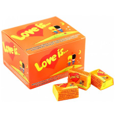 Жувальна гумка Love is зі смаком ананаса і апельсина 4,2г mini slide 1