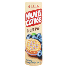 Печиво-сендвіч multicake з начинкою чорниця-крем Roshen 180г mini slide 1