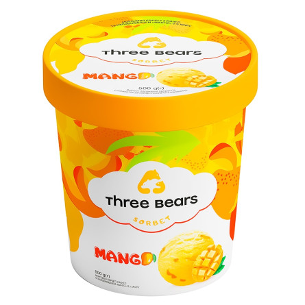 Мороженое Три Ведмеді Сорбет Манго 500г