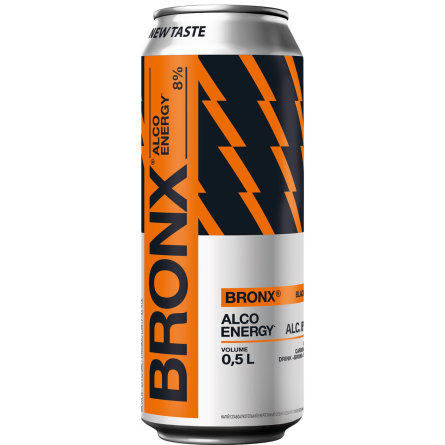 Напиток энергетический Bronx Черный Апельсин слабоалкогольный 8% 0,5 л slide 1