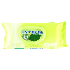 Вологі серветки Invista антибактеріальні 72шт mini slide 1