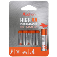 Батарейки Auchan Premium AA 4шт mini slide 1
