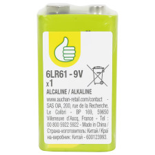 Батарейки Pouce Basic 6F22 1шт mini slide 1