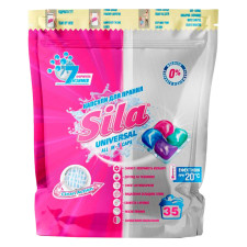 Капсули для прання Sila універсальні 25г 35шт mini slide 1