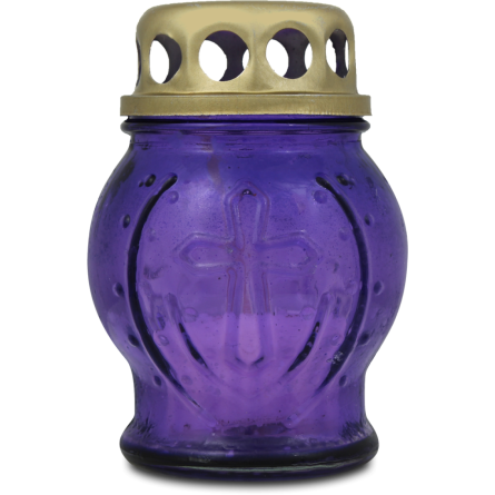 Лампадка зі свічкою Оском Плюс №8-01 в склі 8 см 1 шт