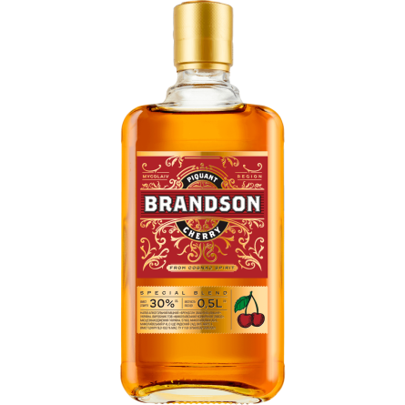 Бренді Brandson Cherry особливий ординарний 36% 0,5 л