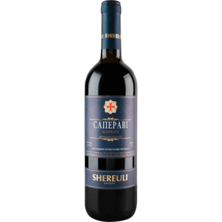 Вино SHEREULI Сапераві ординарне червоне сухе 9.5-14% 0.75 л slide 1