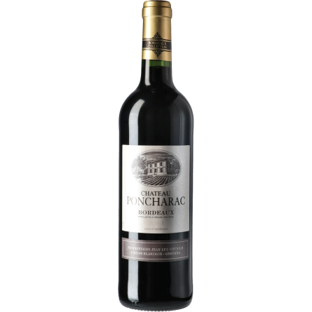 Вино Chateau Poncharac Bordeaux красное сухое 0.75 л