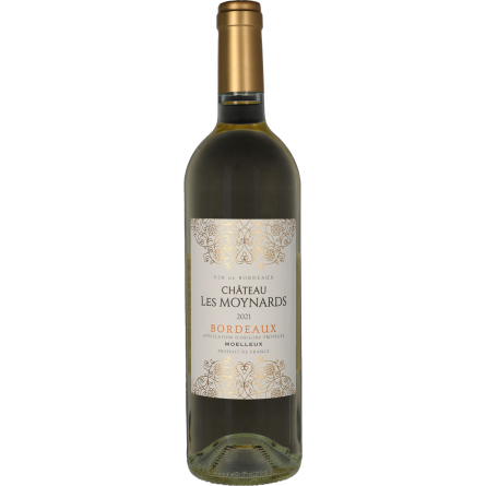 Вино Chateau les Moynards Bordeaux белое полусладкое 0.75 л
