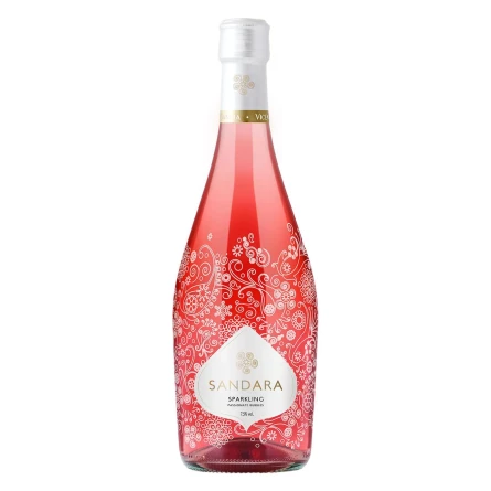 Вино ігристе Sandara рожеве напівсолодке 7,5% 0.25 л
