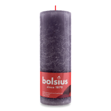 Свічка Bolsius руcтик «Морожена лаванда» 190/68 мм mini slide 1