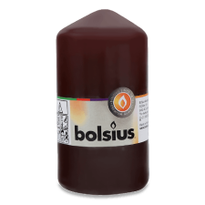 Свічка Bolsius циліндрична темно-бордова 130/70 мм mini slide 1