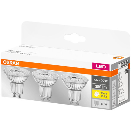OSRAM ЛАМПАPAR16 4,3W2700КGU10