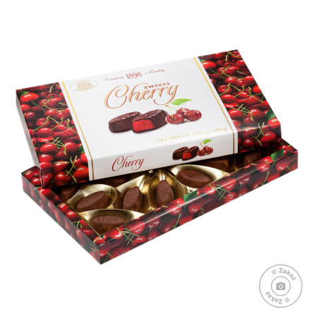 Цукерки Бісквіт-шоколад Cherry 200г slide 1