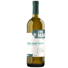 Вино LiterMan біле напівсолодке 12,5% 1л mini slide 1