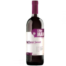 Вино LiterMan красное полусладкое 12,5% 1л mini slide 1