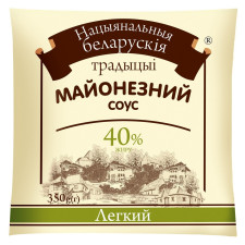 Майонезний соус Національні Білоруські традиції Легкий 40% 350г mini slide 1