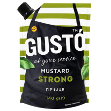 Гірчиця Gusto Strong 140г mini slide 1